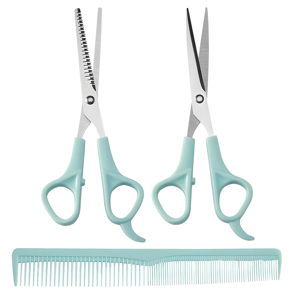 MAYCREATE® Kids Hair Cutting Scissors Kit Thinning Shears and Comb Set Stainless Steel Scissors Hair Dressing Scissors Barber Kit Straight Shears Teeth Scissors Thinning Shears Tools MAYCREATE® Kids Hair Cutting Scissors Kit Thinning Shears and Comb Set Stainless Steel Scissors Hair Dressing Scissors Barber Kit Straight Shears Teeth Scissors Thinning Shears Tools